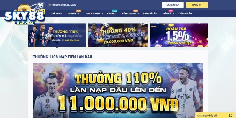 Giao diện Sky88 mang cảm giác sang trọng cho tân thủ